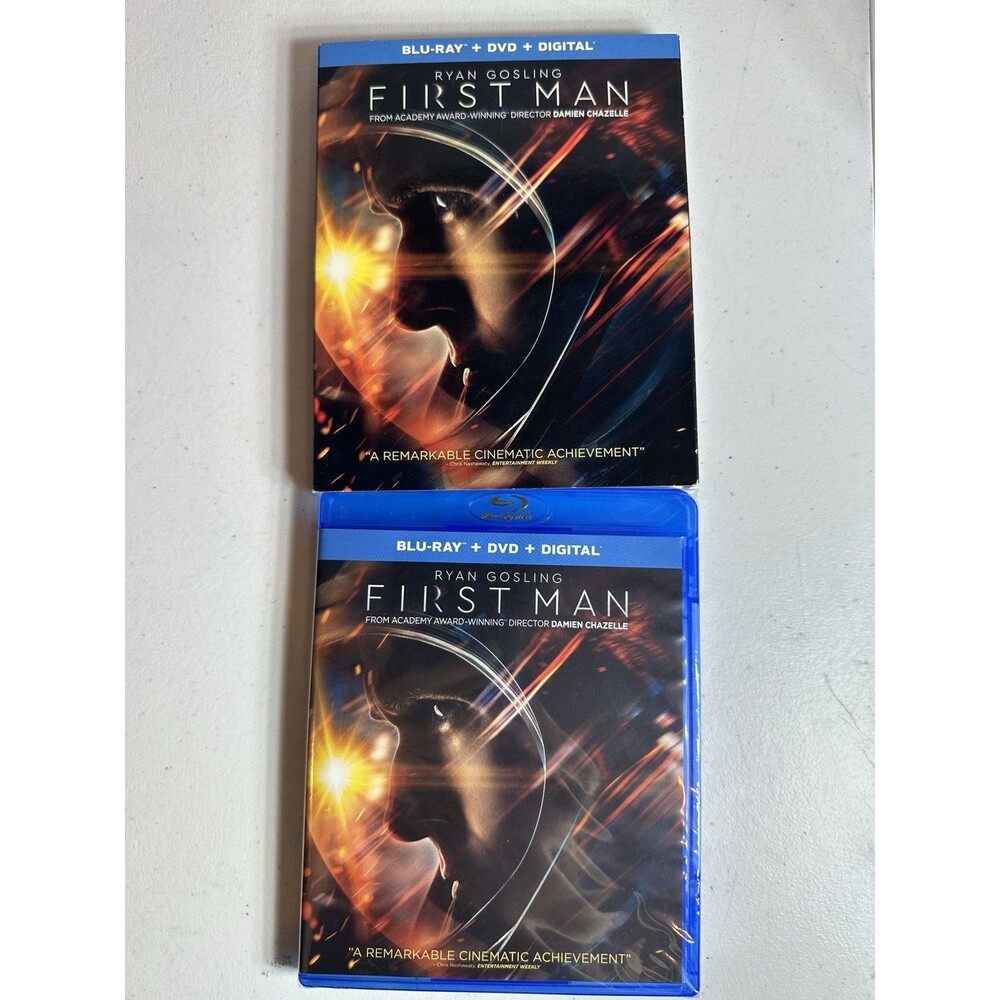 First Man w/Ryan Gosling [Blu-ray + DVD] New! Sealed!